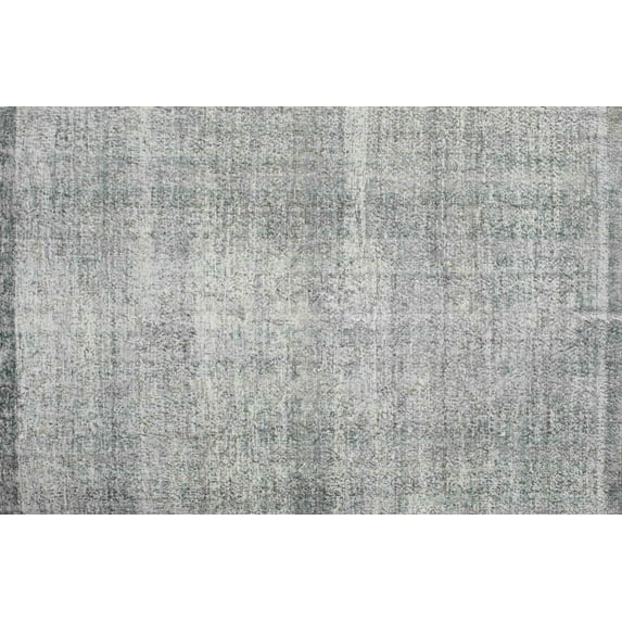 Ahgly Company Machine Washable Indoor Rectangle Contemporary Grey Gray Area Rugs, 7' x 10'