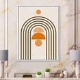 thumbnail image 2 of Designart 'Abstract Rainbow Moon and Sun In Earth Tones IV' Modern Framed Canvas Wall Art Print, 2 of 5