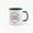 Deep Green, variant on 11 Ounce "Loved Always" Ceramic Mug with Smiling Faces & Hearts Design - Black Handle Coffee Cup for Daily Use