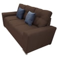thumbnail image 4 of Sala Modular 3-2 El Bazar Store Suecia Lino nacional Chocolate Sofá Love seat, 4 of 6