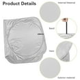 thumbnail image 5 of Yuyamidu Eye Sunshade for Car Windshield Fashion Car Sun Shade for Windshield Anti-Dirty Window Sun Shade Large Car Sun Visor Car Window Glare Max UV Rays, Gray, 5 of 7