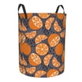 thumbnail image 2 of Balery Various Oranges Round Laundry Basket with Handles Waterproof Freestanding Laundry Hamper for Clothes Toys in the Dorm and Family-Medium, 2 of 8