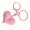 Dark Pink, variant on Fashionable Heart Keychain Acrylic Construction Sturdy For Keys
