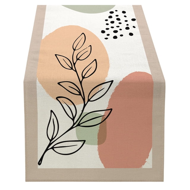 Camino De Mesa Decoración De Mesa De Comedor Para Aniversario De Temporada De Verano, Para Interiores Y Exteriores, Para Fiestas En Casa, 13 X 72 Pulgadas