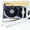 thumbnail image 3 of CATIEBYE Vertical Pci-E Bracket White GPU Holder for Computer Accessory Large Cases, 3 of 7