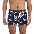 thumbnail image 1 of Fotbe Cartoon Spaceship Calzoncillos Tipo Boxer con Bolsa de Soporte Total para Hombre, X-Temp Fresco, Transpirable y de Secado Rápido-Small, 1 of 5