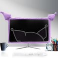 thumbnail image 4 of Funda para monitor Kakurookie 23-34" con orejas de gato, color morado, ضد polvo, 4 of 7