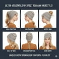 thumbnail image 7 of Women's Ponytail Beanie Hat, Winter Warm Knit Slouchy Beanie with Criss-Cross Opening for High Buns & Ponytails, 7 of 7