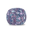 thumbnail image 1 of Bohemian Vintage Storage Toy Bag Chair, Tribal Composition of Various Colorful Shapes Ethnic Motif, Stuffed Animal Organizer Washable Bag, Large Size, Dark Lavender Multicolor, by Ambesonne, 1 of 3
