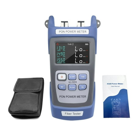 

Carevas Handheld PON Power Meter Optical Fiber Tester Network Engineering Ten Data Storage 1310nm 1490nm 1550nm Video FTTX ONT OLT Signals Measurement Device