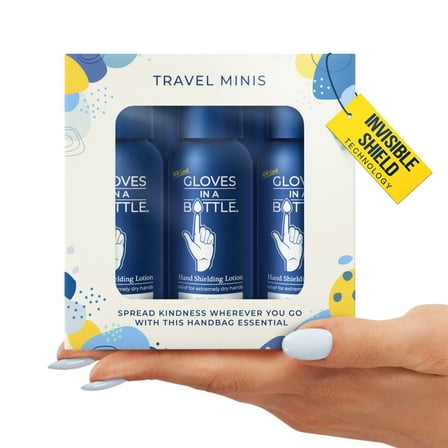 Gloves In A Bottle Shielding Lotion, Travel Minis Gift Set (3 pack 2 oz bottles)
