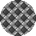 thumbnail image 1 of Ahgly Tapis d'Intérieur Lavable en Machine Carré Gris Foncé, 3 Pieds Carré, 1 of 7