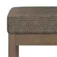 thumbnail image 4 of Pemberly Row Banc d'Entrée Petit en Tissu Tweed de 26 Pouces de Large, Brun Vison, 4 of 6