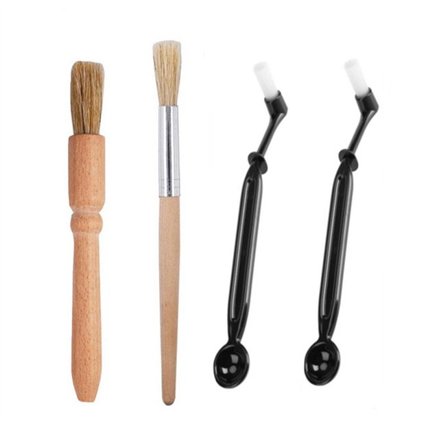 Cepillo para máquina de café, molinillo de bebidas portátil, cepillos, herramientas de limpieza, juego de plástico, cocina, Hotel, Suministros de limpieza para el hogar Tipo D 4 piezas/juego Kearding HA062977-04