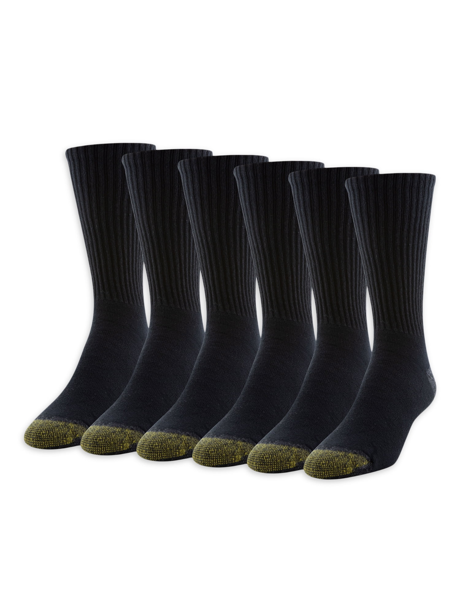 GOLDTOE Edition Men's Classic Sport Cushion Crew Socks, 6-Pack