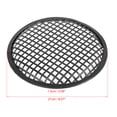 thumbnail image 3 of 8" Coche Altavoz Subwoofer Negro Metal Gofre Parrilla Cubierta Protector, 3 of 7