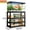 BLACK1, variant on 3-Tier Heavy Duty Metal Aquarium Stand Rack, Extra Wide Fish Tank Support for 20 Gallon Tank & 30 Gallon Long Breeder Tank, Multipurpose Reptile Terrarium Stand