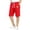 Red, variant on FSYBOA Boys Cotton Shorts, Casual Knee Length Drawstring Elastic Waist Athletic Shorts Black Size 10-12 T