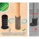 thumbnail image 3 of 36 pares de calcetines de fieltro para proteger suelos de madera, antirruido, antiarañazos, gorro de tela de punto de alta elasticidad para patas de mesa redondas y cuadradas Adepaton YXJJ-5, 3 of 8