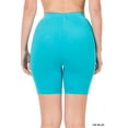 thumbnail image 5 of 2 Packs of Zenana Womens & Plus Soft Cotton Stretch Mid Thigh Length Fitness Sport Biker Shorts, 5 of 5