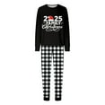 thumbnail image 3 of KHONTS Family Matching Pajamas Sets for Christmas Plain Printed Festive Holiday Loungewear 2 Piece Long Sleeve and Pants Women XXL, 3 of 9