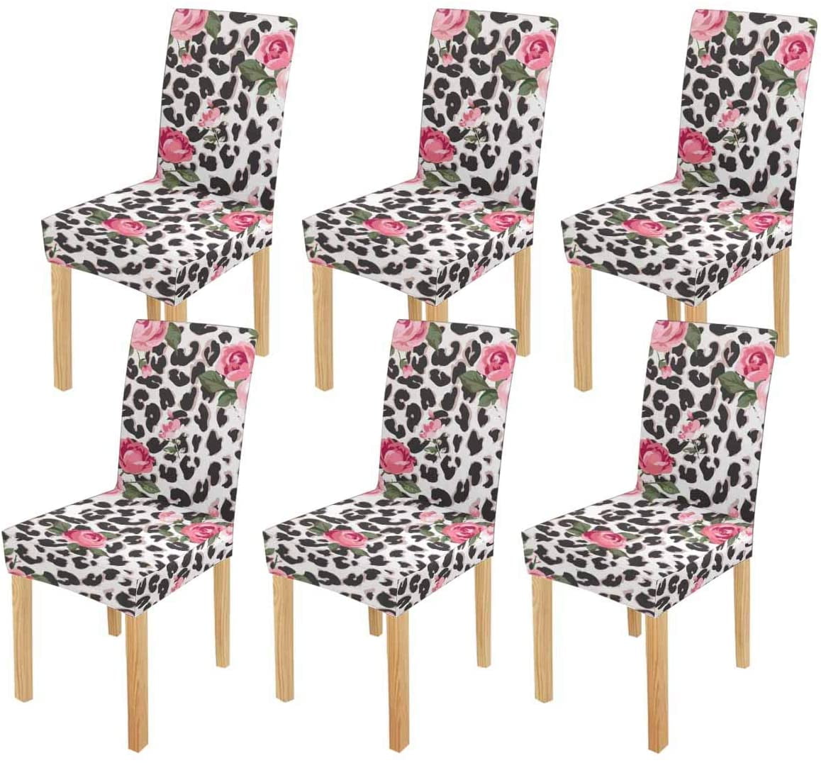 Dining Room Hotel Wedding Party, Leopard Print Parson Chair Covers