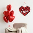 thumbnail image 6 of Valentine's Day Hanging Sign, Heart Shape Hanging Sign, Decorative Door Hanger Wall Sign, for Home Front Door Porch Wedding Anniversary Decor, 6 of 9