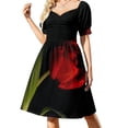 thumbnail image 2 of Red tulip from Holland Sleeveless Dress Dress for girls women dress elegant guest wedding, 2 of 7