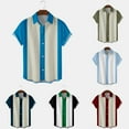thumbnail image 5 of CENL Men Shirt Bowling Retro Vintage Button-Down Shirt Cuban Retro Short Sleeve Top, 5 of 9