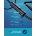 thumbnail image 7 of On-Ear Headphones with Microphone, Lightweight Folding Stereo Bass Headphones with 1.5M Tangle Free Cord, Blue & Green, 7 of 7