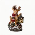 thumbnail image 3 of 11.81 Inch Solar Christmas Step Lights, Outdoor Christmas Decorations with Projection, Reindeer Nativity Holy Family Glow Christmas Decor for Porch, & Front Step, 3 of 7