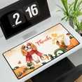 thumbnail image 3 of Happy Thanksgiving Cavalier King Charles Spaniel with Turkey Pumpkins Autumn Vibes Desk Mat Full Keyboard Mouse Pad Dog Lover Gifts Large Mousepad - 12018, 3 of 5