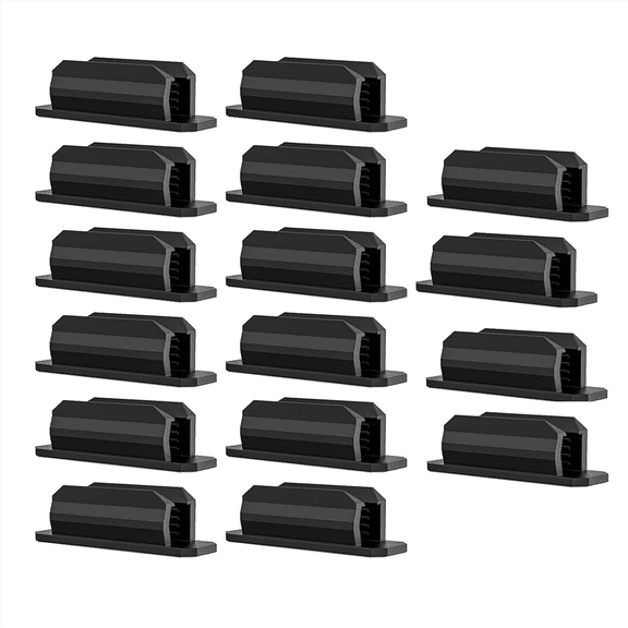 16Pack Adhesive Pen Holder Clipboard Stick on Pencil Self Silicone Marker Clip