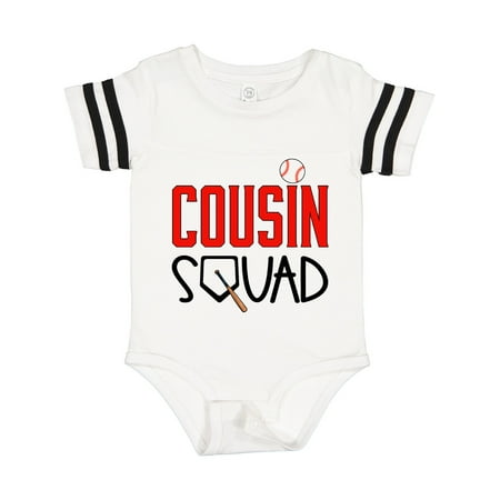 

Inktastic Cousin Squad Baseball and Bat Gift Baby Boy or Baby Girl Bodysuit
