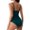 Green, variant on Otvok Womens One Piece Swimsuits Tummy Control High Waisted Ribbed Bathing Suit 1 Piece Monokini Swimsuit