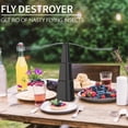 thumbnail image 3 of Abanico repelente de moscas FlyFans para fiestas al aire libre, abanico automático con forma de hoja, repelente de moscas telescópico, artefacto para mosquitos, ventilador con accionamiento, 3 of 6