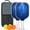 White, variant on Pickleball Paddles Set Of 2, Fiberglass Surface, Thunder, Speed Print, 4 Balls & Bag