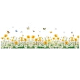 thumbnail image 3 of Adhesivos de pared con forma de flor de margarita con mariposas, PVC, 35 x 124 cm, 3 of 3