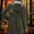 thumbnail image 6 of TrendOFT Women's Mountain Waterproof Ski Jacket Windproof Rain Jacket Slim Fit Winter Warm Hooded Coat Green XXL, 6 of 9