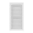 thumbnail image 1 of Cubierta de ventilación de acero inoxidable Uxcell de 8 x 16 pulgadas, rejilla de aire, parrilla con louver, tono plateado, 1 of 7