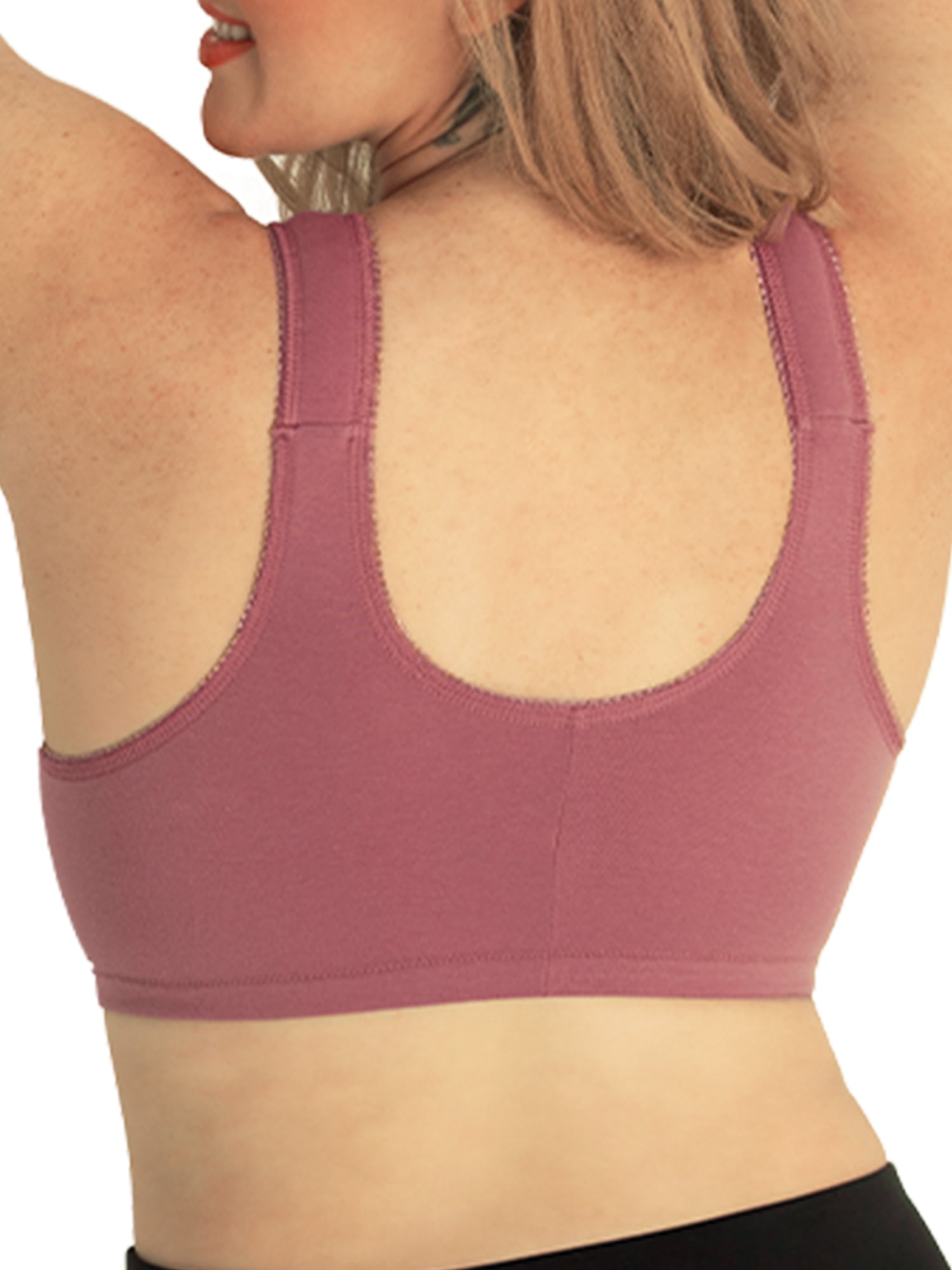 Leading Lady The Meryl - Cotton Front-closure Comfort & Sleep Bra In  Toasted Toffee Triangle, Size: 42fgh : Target