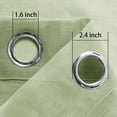 thumbnail image 6 of XWZO Green Sheer Curtains Set of 2, Gradient Semi Sheer for Living Room Bedroom Cafe Windows, 52 x 72 Inch Length, Olive Green, 6 of 8