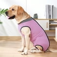 thumbnail image 7 of Dotoner Dog Recovery Suit Abdominal Wound Puppy Surgical Clothes Post-Operative Vest Pet After Surgery Wear Substitute E-Collar & Cone(XL,Pink), 7 of 7