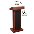 thumbnail image 2 of Oklahoma Sound Orator Series 46" Modern Wood Lectern in Mahogany, 2 of 7