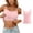 Light Pink, variant on Huanglei Womens's Tank Top, Padded with Built-in Bra Spaghetti Strap Square Neck Layering Tank Nylon Slim Fit Going Out (Red, Large)