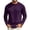 Dark Purple, variant on GrmtClth Men's Shirts Long Sleeve Crew Neck Shirt Solid Raglan Sleeve Lightweight Casual Basic Pullover Wine 3XL