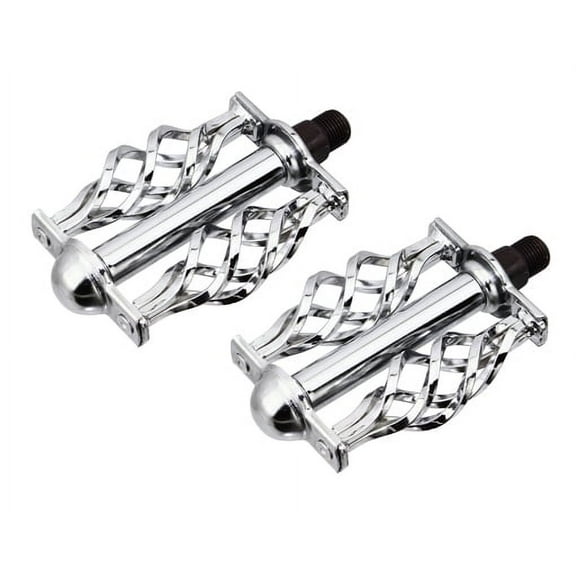 Twisted Pedals W/Cage 9/16" Chrome.