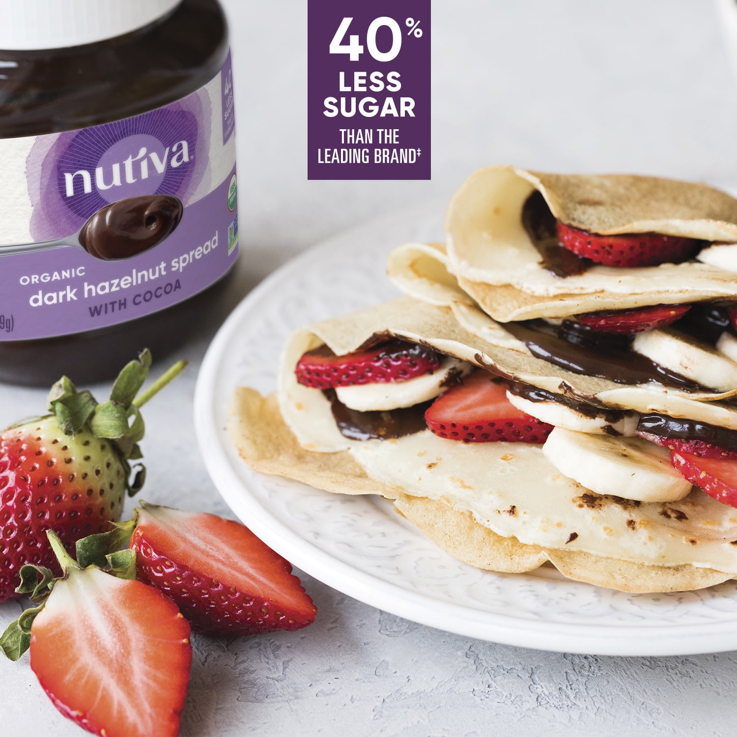 Nutiva Organic Hazelnut Spread, Dark Chocolate, 13 oz