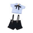 thumbnail image 3 of Ropa de muñeca BJD, ropa de cosplay, accesorios de fotografía de coordinación de flexibilidad, haz tu propio disfraz de muñeca para muñecas Ob11 1/12 traje azul, 3 of 10