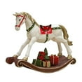 thumbnail image 3 of Rocking Horse Statue Desktop Figurine Tabletop Animal Sculpture Resin Material for Home Office Decor, 3 of 8